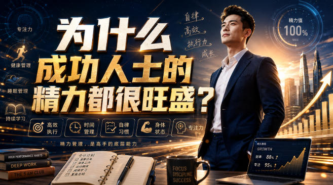 付费文章：为什么成功人士的精力都很旺盛？-副业网