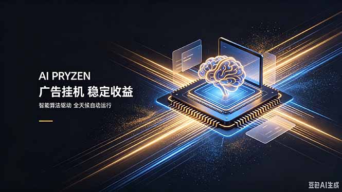 AI Pryzen 广告挂机｜24小时自动跑，日入300-500，新手零门槛-副业网