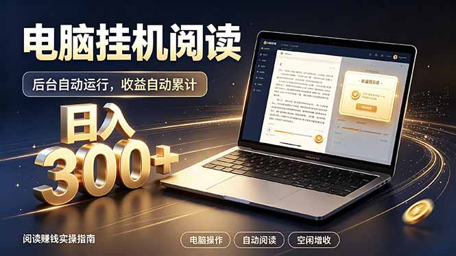 看小说也有收益？自动化流程，轻松日入300+-副业网
