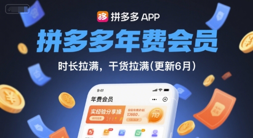 拼多多年费会员，实经验分享操，时长拉满，干货拉满(更新260817)-副业网