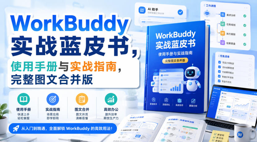 WorkBuddy实战蓝皮书，使用手册与实战指南，完整图文合并版-副业网