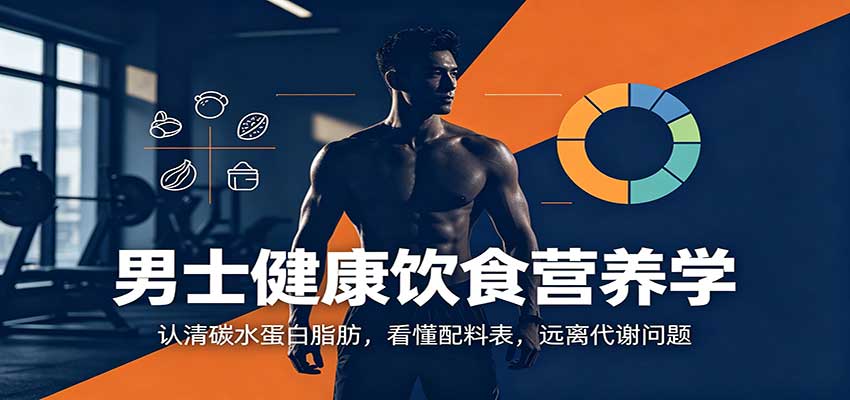 男士健康饮食营养学：认清碳水蛋白脂肪，看懂配料表，远离代谢问题-副业网