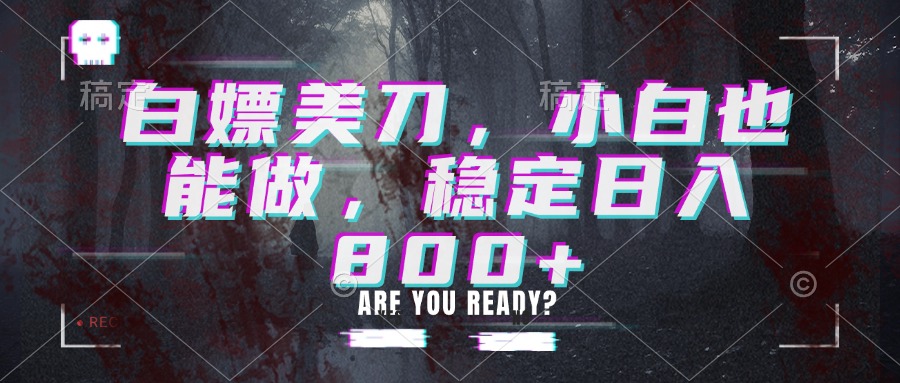 白嫖美刀，小白也能做，稳定日入800+-副业网