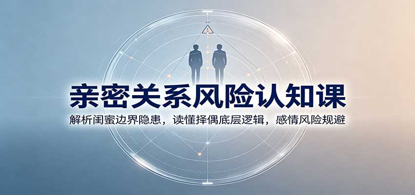 亲密关系风险认知课：解析闺蜜边界隐患，读懂择偶底层逻辑，感情风险规避-副业网