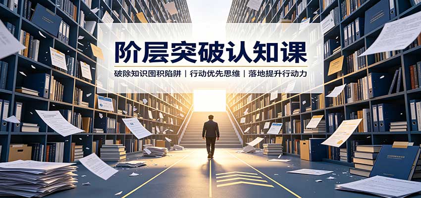 阶层突破认知课：破除知识囤积陷阱，行动优先思维，落地提升行动力-副业网