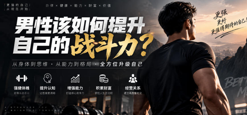 付费文章：男性该如何提升自己的战斗力？-副业网