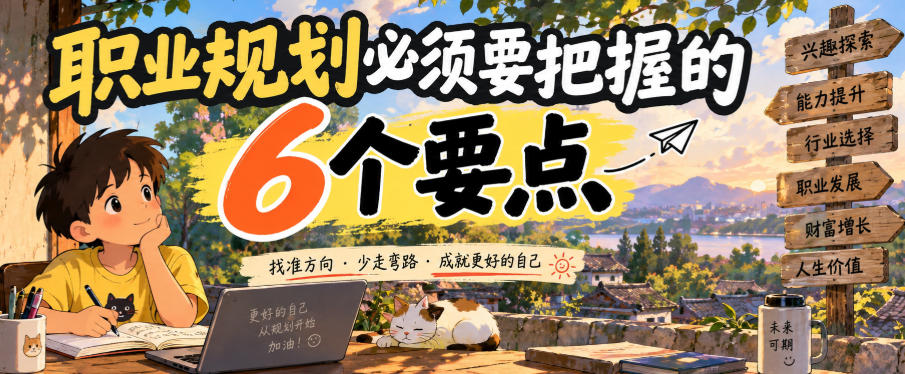 付费文章：职业规划必须要把握的6个要点-副业网