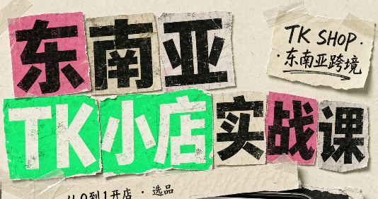 东南亚TK小店实战课(基础+进阶)-副业网