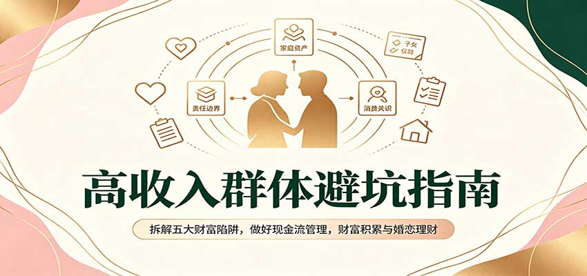 高收入群体避坑指南：拆解五大财富陷阱，做好现金流管理，财富积累与婚恋理财-副业网