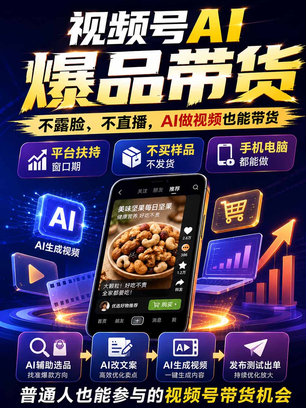 图片[2]-2026视频号AI爆品带货训练营-9月开课｜不露脸不直播，AI做视频发视频号，有人下单，你赚佣金，轻松单日佣金1000+-副业网
