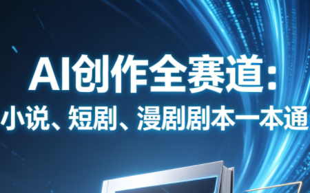 AI创作全赛道：小说、短剧、漫剧剧本一本通(更新9月)-副业网