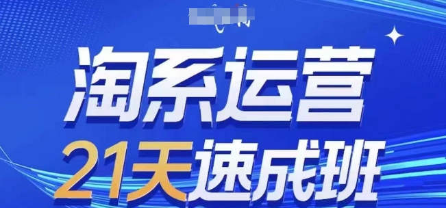 淘系运营21天速成班(更新24年12月)，0基础轻松搞定淘系运营，不做假把式-副业网