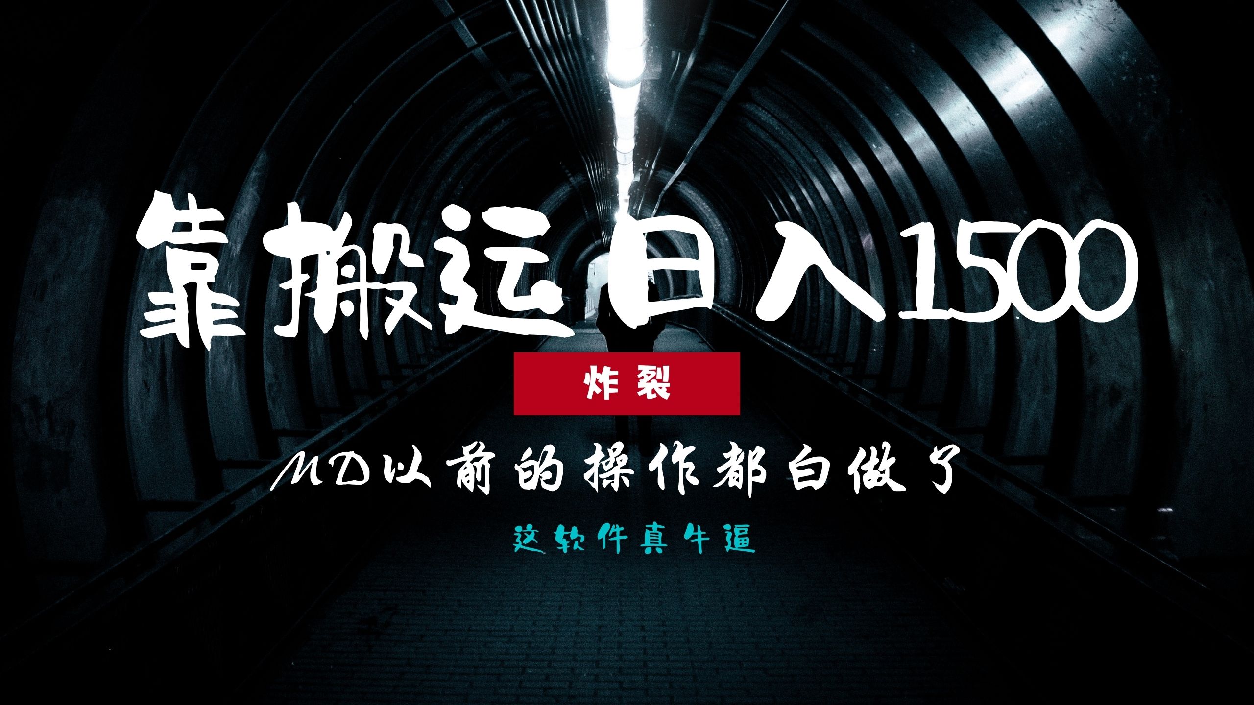 炸裂！0基础搬运也能批量日赚1500+，以前的操作都白做了！-副业网