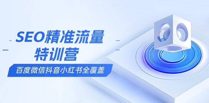 SEO精准流量特训营，百度微信抖音小红书全覆盖，带你搞懂搜索优化核心技巧-副业网