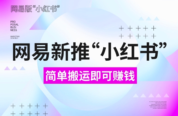网易官方新推“小红书”，搬运即有收益，新手小白千万别错过(附详细教程)【揭秘】-副业网