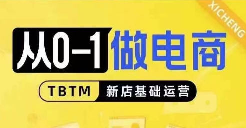 从0-1做电商-新店基础运营，从0-1对比线上线下经营逻辑，特别适合新店新手理解-副业网