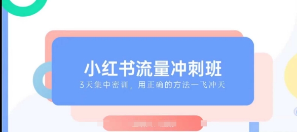 小红书流量冲刺班2025，最懂小红书的女人，快速教你2025年入局小红书-副业网