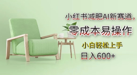 小红书减肥AI新赛道，零成本易操作，日入多张，小白轻松上手【揭秘】-副业网